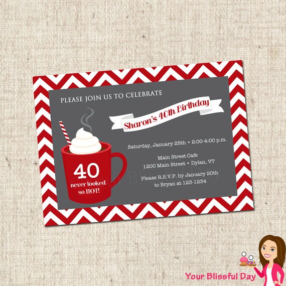 PRINTABLE Hot Chocolate Party Invitations Il_570xn