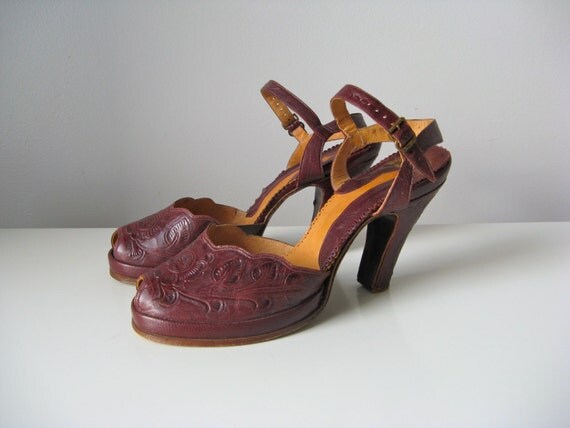 1940s platform shoes