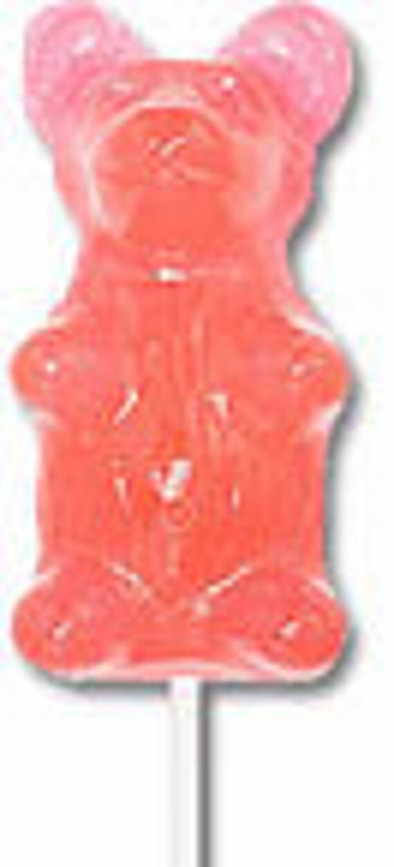 Gummi Bear oin a stick great for candy arrangements candy buffet Dessert Mitzvah Birthday Favors Sweet Sixteen Wedding Bridal Shower Il_570xn