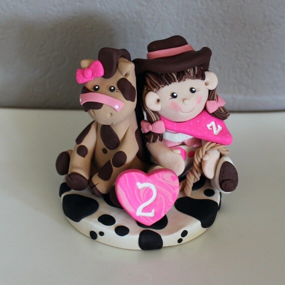 Items similar to Custom Two Figure Cake Topper for Birthday or Baby