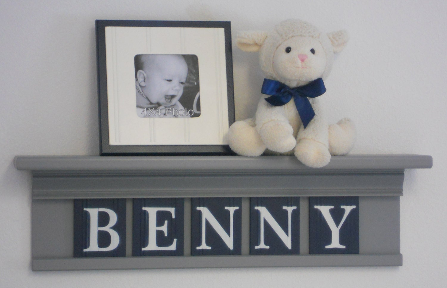 Navy Blue And Gray Wall Decor : Navy blue and gray nursery wall decor room by