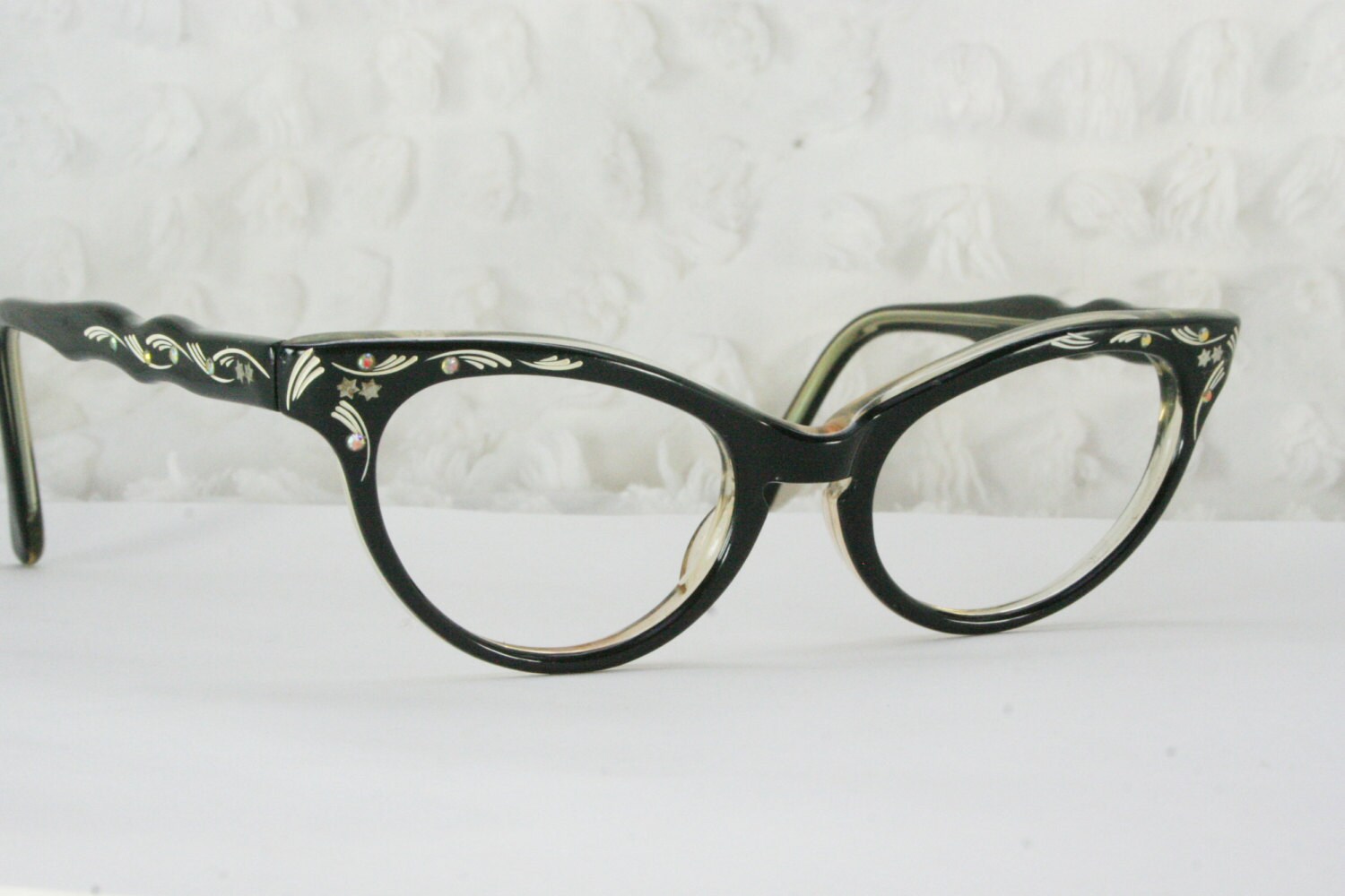 Vintage 60s Cat Eye Glasses 1950s Womens Glasses By Diaeyewear