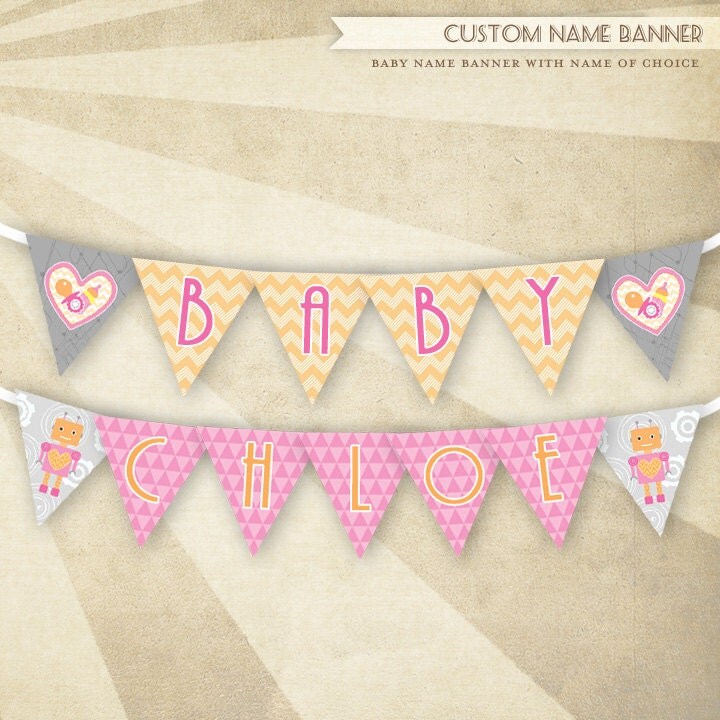 Printable Baby Name Banner | unavailable listing on etsy Printable Baby Name Banner | unavailable listing on etsy