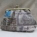 Coin purse - vintage music manuscripts bronze frame retro
