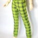 SD13 Girl Lime Plaid Pants For BJD Dollfie - Last Pair