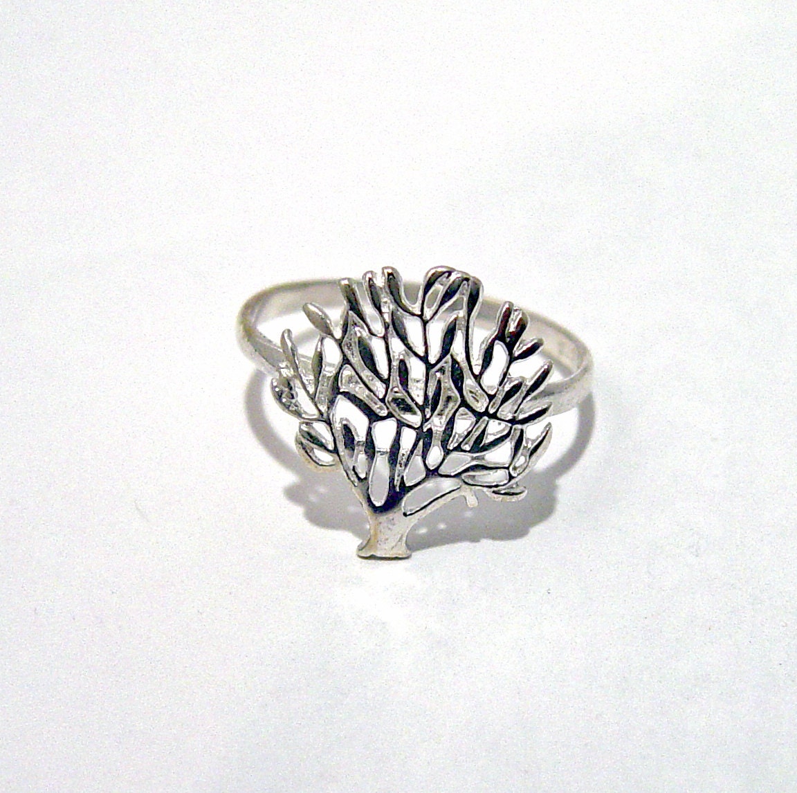 Sterling silver ring TREE tree of life