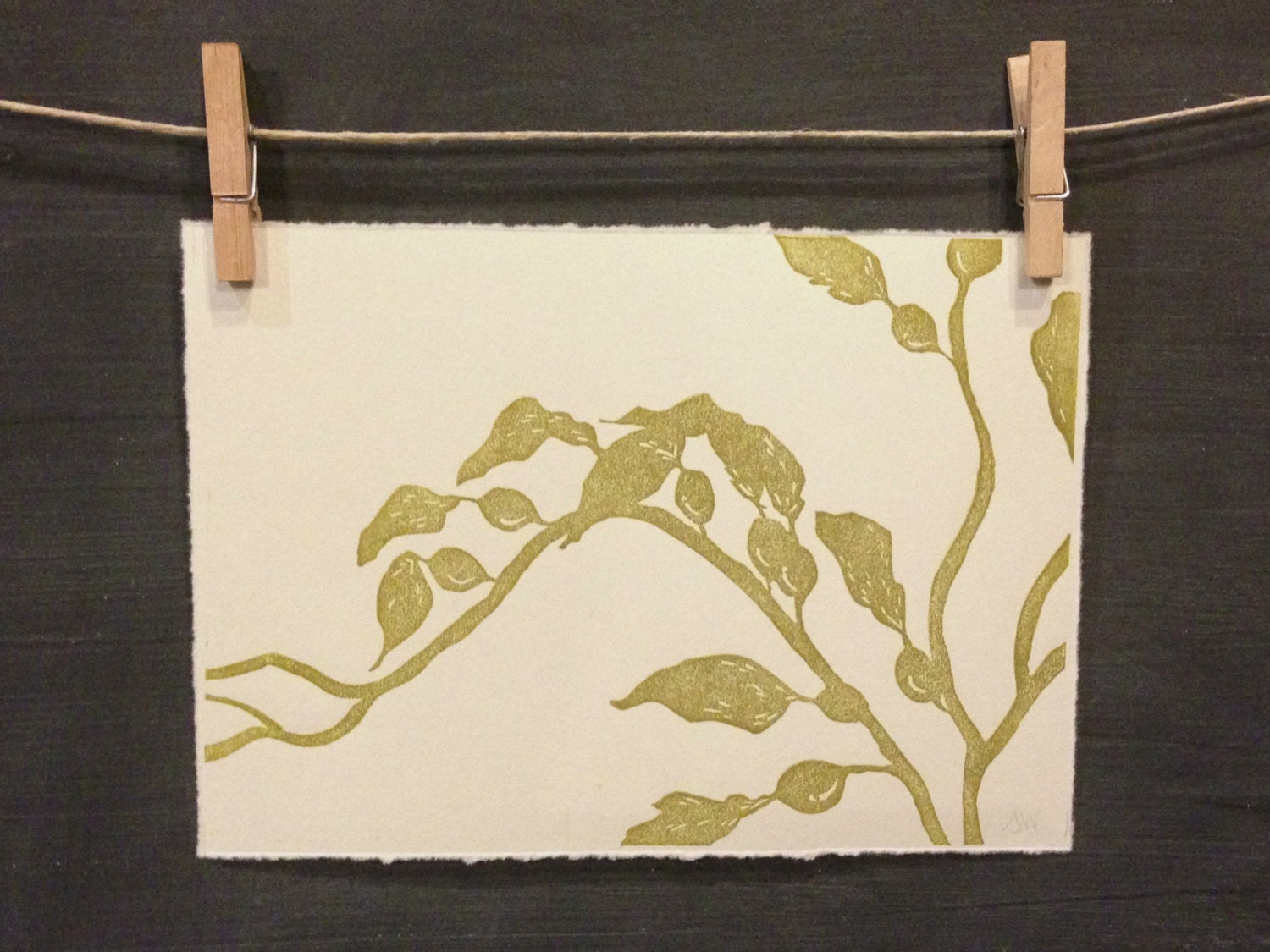Kelp - Hand Pulled Linocut - PRINT