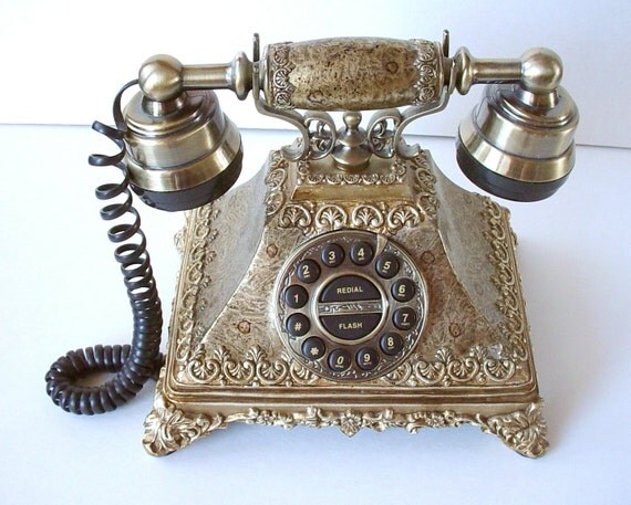 Victorian Antique Style Phone Vintage Ornate by redbrickemporium
