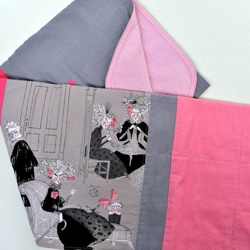 Goth Baby Blanket Alexander Henry The Ghastlies by TwiggyandOpal