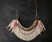 ombre fringe necklace - the no. 021- lace necklace- spring 2013 - weareVANDAL