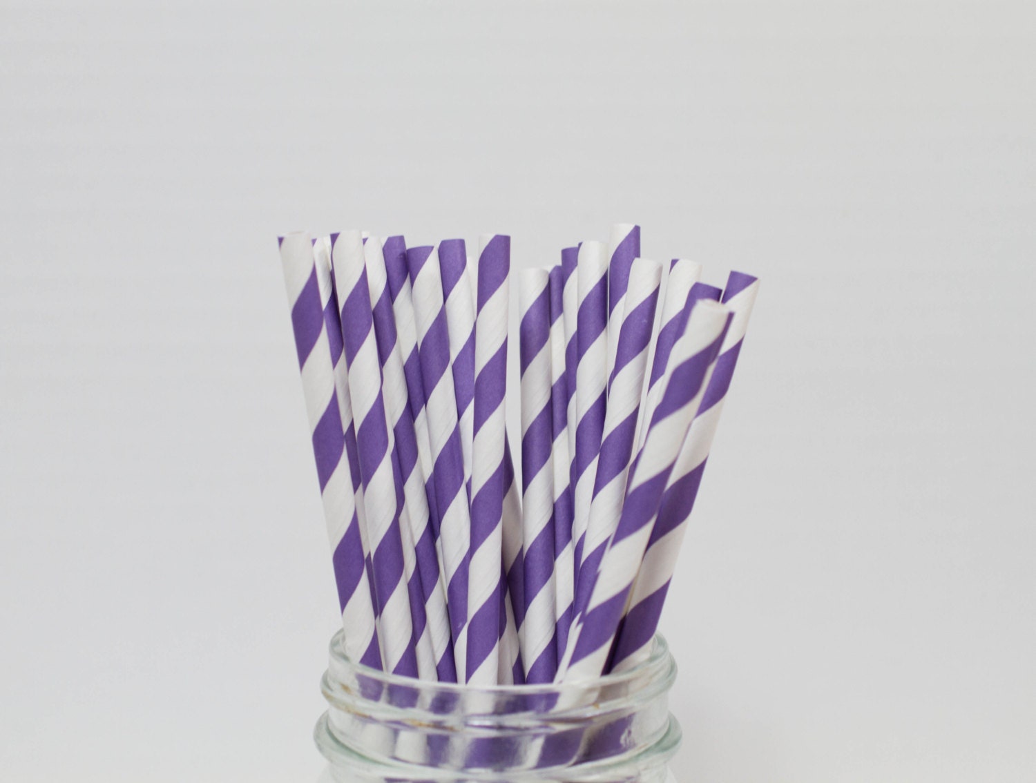 25 Purple Striped Straws with DIY Straw Flag PDF Il_570xn