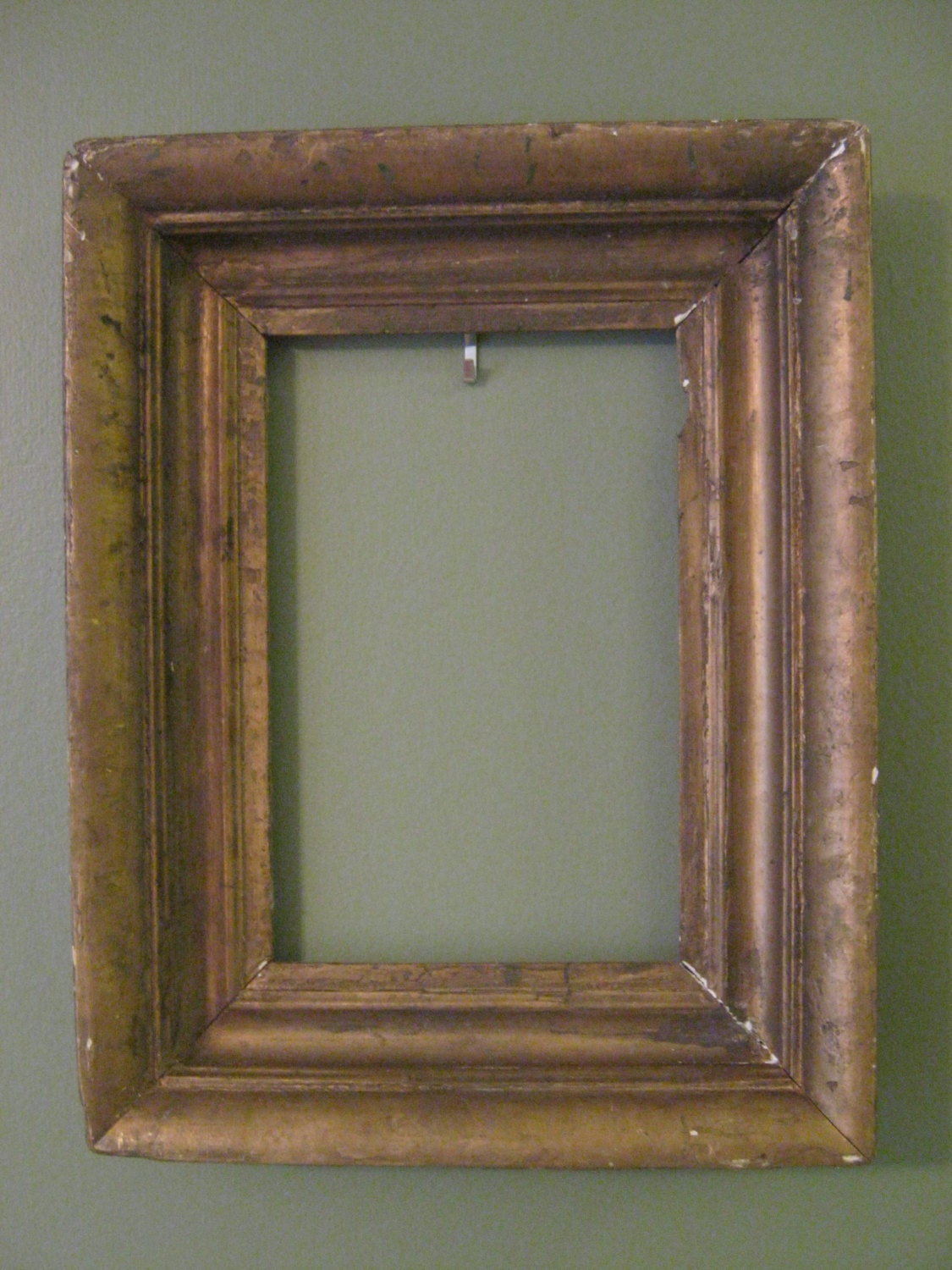 Vintage Deep Wood & Gesso Frame Gold Paint by bachsbarn on Etsy