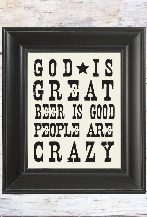 god is great beer is good shirt