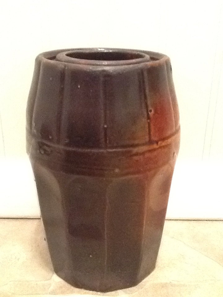 Peoria Pottery Canning Crock/ Preserve Jar by VintageFascinations