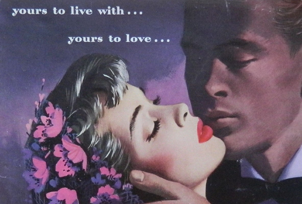 Vintage Oneida - Romantic Silverplate Ad by Community - - 1950 Wall Art or Collectible