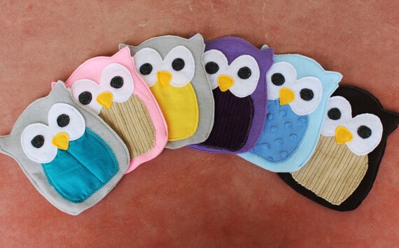 Children's Felt Owl Hand Puppet in Many Different by hillsroe
