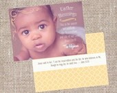 Easter Photo Card - Bible Verse Birth Announcement Il_170x135