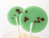 Mint Chocolate Chip Gourmet Lollipops - Pick Your Size - Mint Green Party Favors - Gift Set - Luxe Lollies - BOSSGirlsInc Mint Chocolate Chip Gourmet Lollipops - Pick Your Size - Mint Green Party Favors - Gift Set - Luxe Lollies - BOSSGirlsInc
