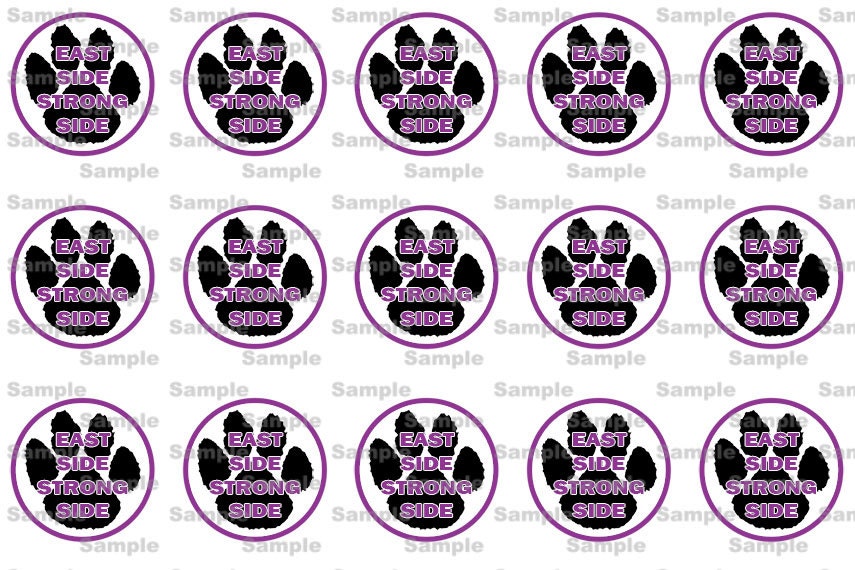 Mascot Themed -- 1 inch circle 4x6 Digital Bottle Cap Collage -- INSTANT DOWNLOAD Il_570xn