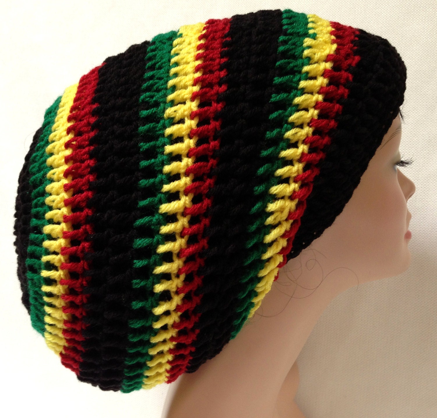 Crochet Rasta Tam. Unisex Dreadlocks Hat. Bob by Africancrab