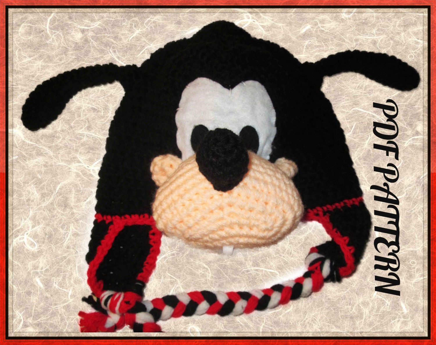 Instant PDF crochet pattern Goofy Inspired by LauriesCrochetRUs