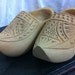 SALE Children's Hand Carved 1940s Dutch Wooden Clogs