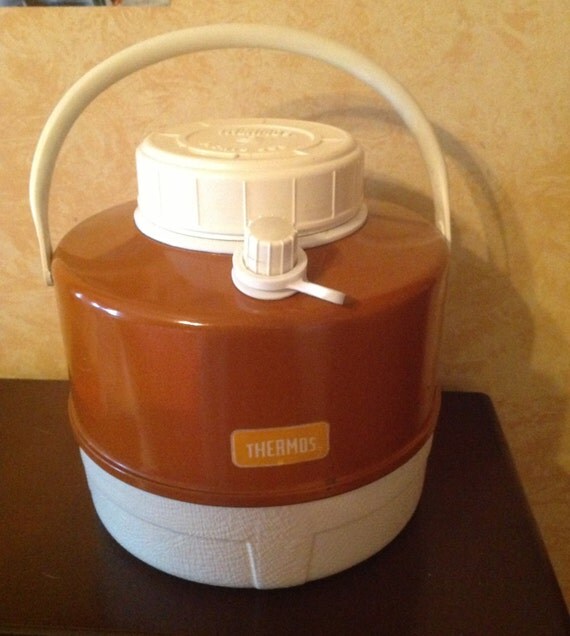 Vintage Thermos picnic jug with large and by Chancevintageandsuch