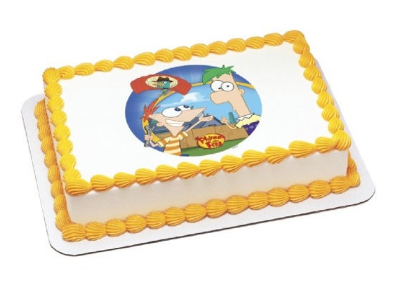 PHINEAS & FERB-Agent P Arrives Edible Image Cake Topper Il_570xn