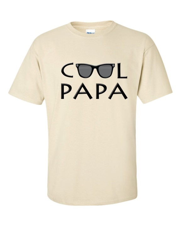 T shirt Mens Cool Papa Papa Christmas gift Custom Printed S M L