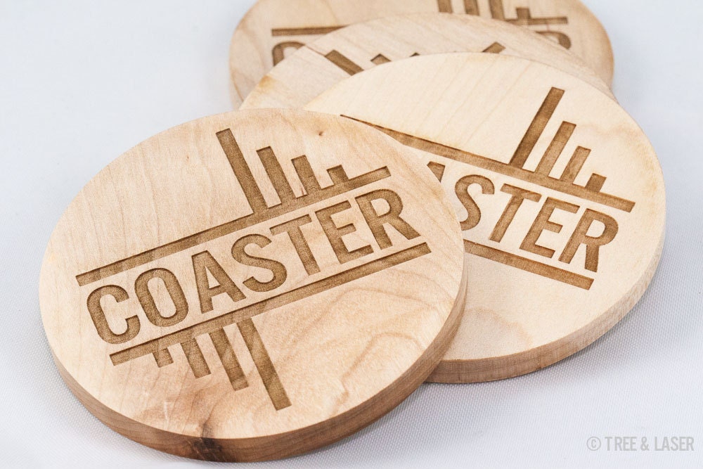 Items Similar To Wood Coasters - Laser Engraved (Coaster) On Etsy