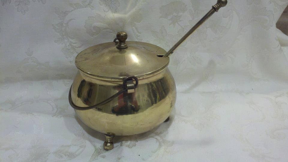 Kerosene Fire Starter Smudge Pot in Brass by AVintageMarket