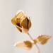 everlasting rose - GOLDEN flower - vintage boutonniere/pin, wedding, groomsmen buttonhole