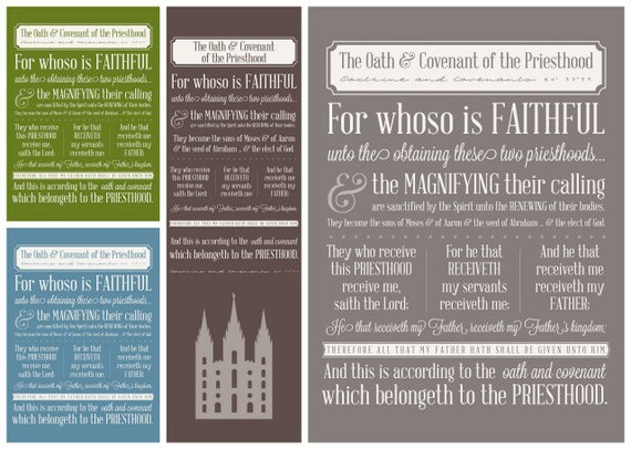 Fan image throughout oath and covenant of the priesthood printable Dashing image within oath and covenant of the priesthood printable