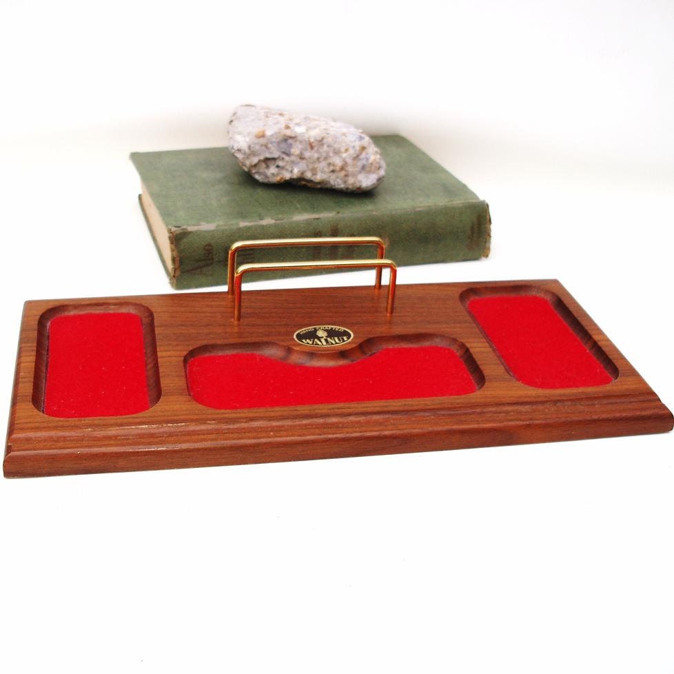 Vintage Mens Valet Dresser Tray Jewelry Organizer by WhimzyThyme