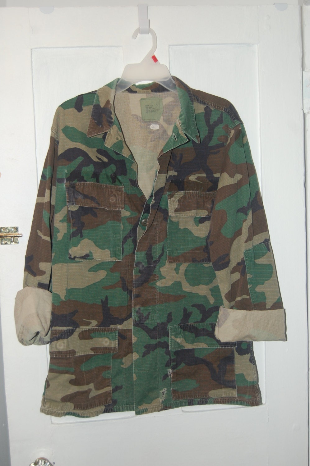 Forest Camo Jacket Army Military Camouflage Shirt by birdmony