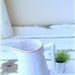 vintage milk jug- white /red jar- 50s- table design-Mid Century- Home DECOR for her- kitchen serving jug