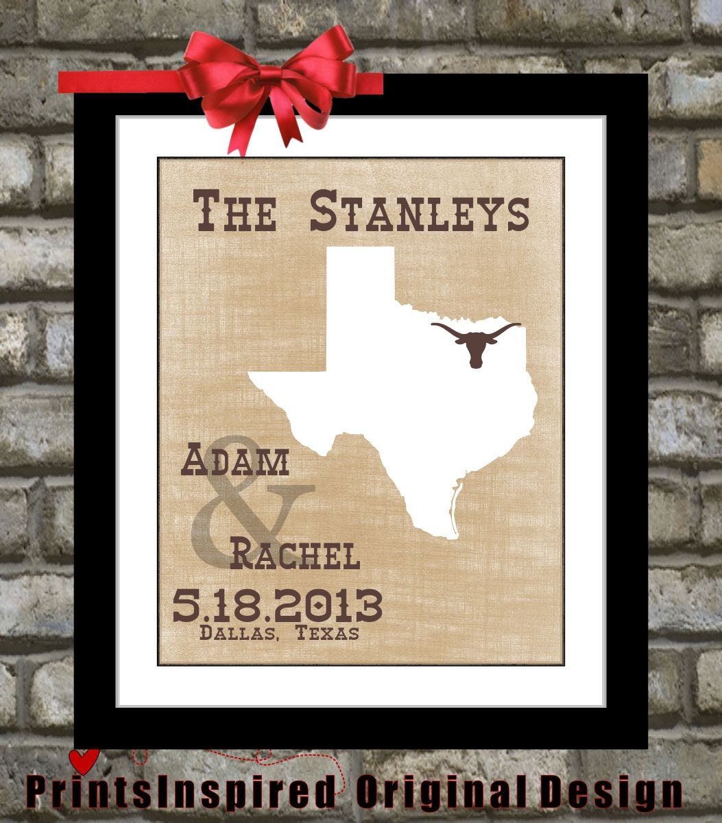 Items similar to Wedding Gift Rustic Country Western Decor Customized