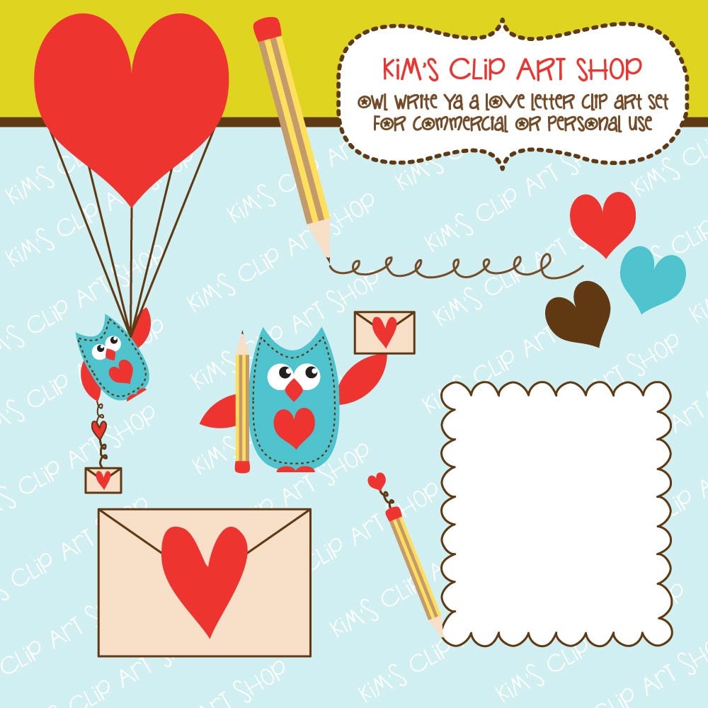 Owl Valentines Day Clip Art Set for commercial use and personal use, owl clipart, owl clip art, commercial clip art, Valentine owl Il_170x135