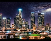 Los Angeles Skyline Panorama Print - PanoramaMan