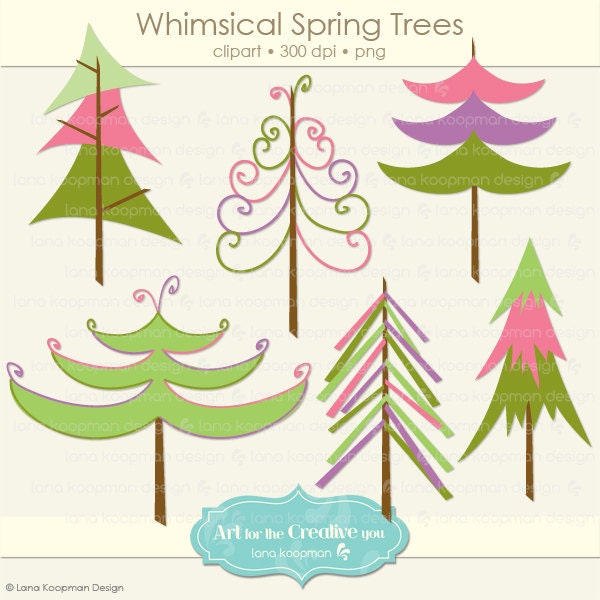 whimsical christmas tree clip art free - photo #21