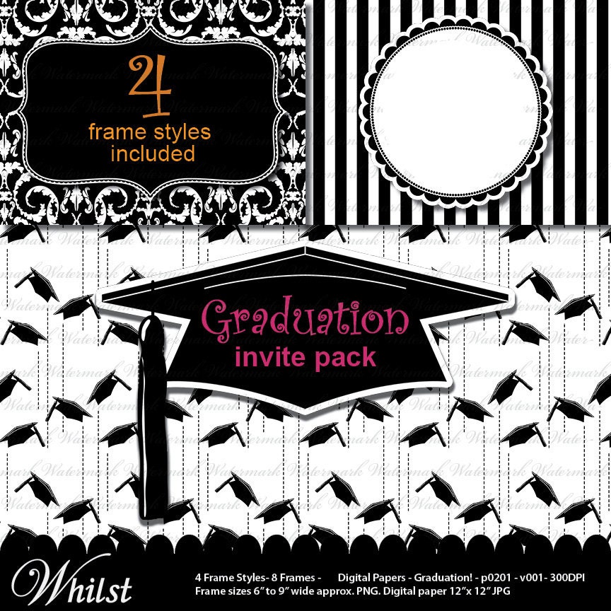 clipart graduation invitation - photo #17
