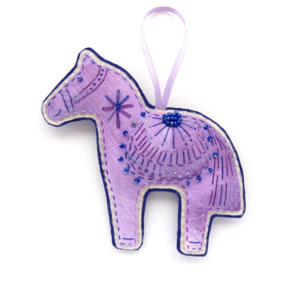 Purple Horse Decoration/ Ornament