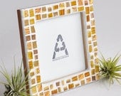 Housewarming Gift 4x4 Photo Brown Mosaic Picture Frame