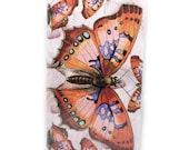 2013 - 2014 Planner - pocket calendar - Butterfly Collage - orange pink and purple Victorian butterflies 2013 2 year planner