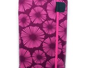Kindle Keyboard cover - Violet Outburst - hard sided kindle 3 cover - made to order - pink and purple eReader case