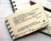 Set of 2 Recycled Library Card Catalog Notebooks -- Librarian Gifts, Teacher Gifts, Notebook Set, Upcycled Journals