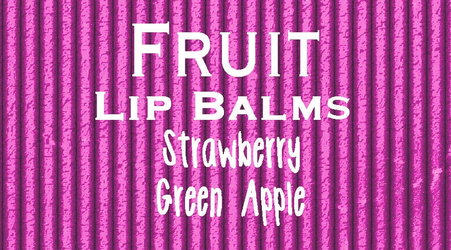 NEW Fruit Lip Balm Twin Pack (Strawberry and Green Apple)