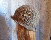 Tweed Cloche Hat. Women average size.  Color choice.