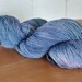 Hand Dyed Merino/Silk Laceweight/Fingering Yarn - Steel Blue