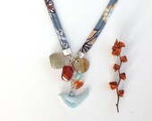 Necklace - Vintage Fabric Textile